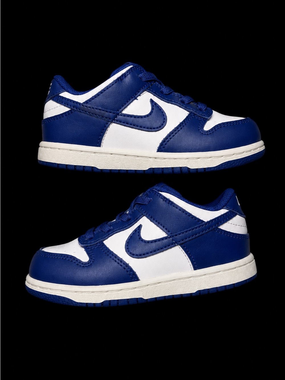 Nike Kids Low-Top Sneakers in Royal Blue and White